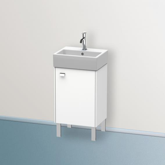 Duravit Brioso vanity unit for hand washbasin with 1 door weiß matt, Griff chrom