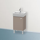 Duravit Brioso vanity unit for hand washbasin with 1 door basalt matt, Griff chrom