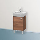 Duravit Brioso vanity unit for hand washbasin with 1 door nussbaum natur, Griff chrom