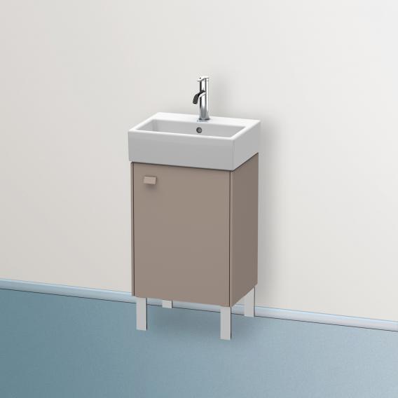 Duravit Brioso vanity unit for hand washbasin with 1 door basalt matt, Griff basalt matt