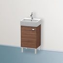 Duravit Brioso vanity unit for hand washbasin with 1 door nussbaum dunkel, Griff chrom