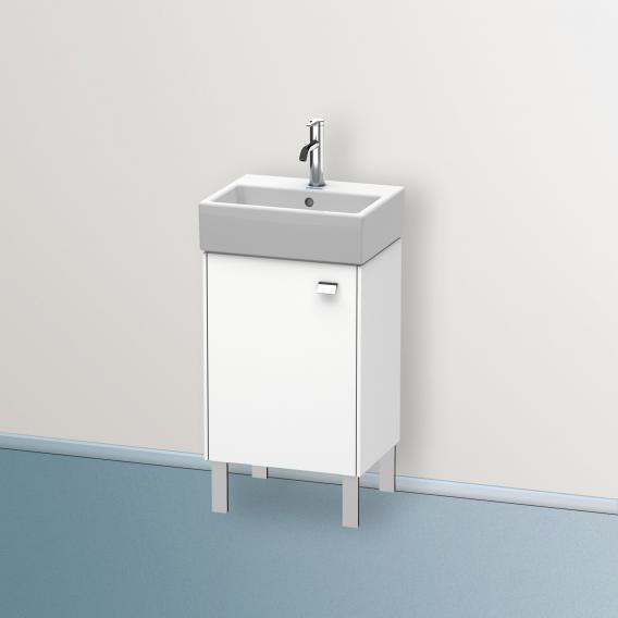 Duravit Brioso vanity unit for hand washbasin with 1 door weiß matt, Griff chrom