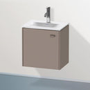 Duravit Brioso vanity unit for hand washbasin with 1 door basalt matt, Griff basalt matt