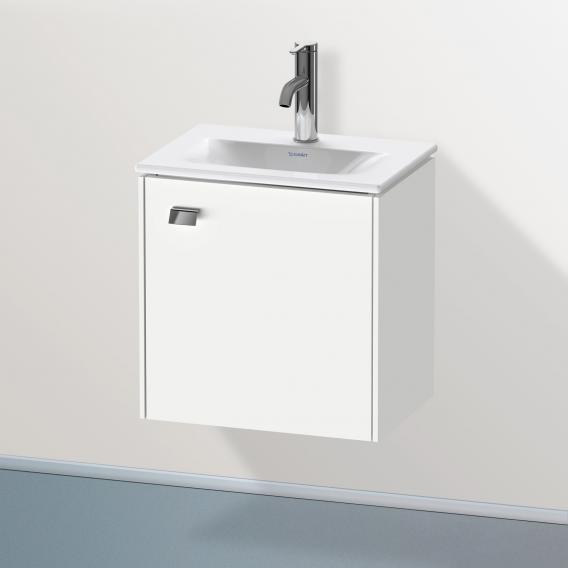 Duravit Brioso vanity unit for hand washbasin with 1 door weiß matt, Griff chrom