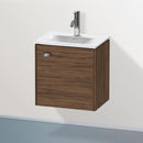 Duravit Brioso vanity unit for hand washbasin with 1 door nussbaum dunkel, Griff chrom