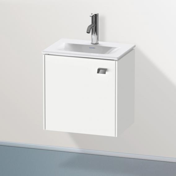 Duravit Brioso vanity unit for hand washbasin with 1 door weiß matt, Griff chrom