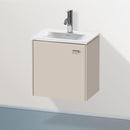 Duravit Brioso vanity unit for hand washbasin with 1 door taupe matt, Griff taupe matt