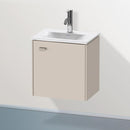 Duravit Brioso vanity unit for hand washbasin with 1 door taupe matt, Griff taupe matt