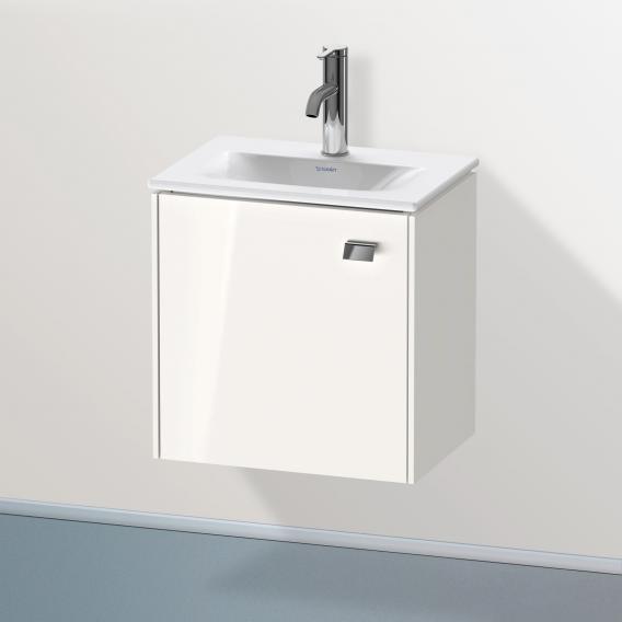 Duravit Brioso vanity unit for hand washbasin with 1 door weiß hochglanz, Griff chrom