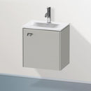 Duravit Brioso vanity unit for hand washbasin with 1 door betongrau matt, Griff chrom
