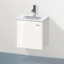 Duravit Brioso vanity unit for hand washbasin with 1 door weiß hochglanz, Griff weiß hochglanz