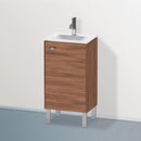 Duravit Brioso vanity unit for hand washbasin with 1 door nussbaum natur, Griff chrom