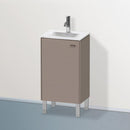 Duravit Brioso vanity unit for hand washbasin with 1 door basalt matt, Griff basalt matt