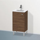 Duravit Brioso vanity unit for hand washbasin with 1 door nussbaum dunkel, Griff chrom