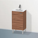Duravit Brioso vanity unit for hand washbasin with 1 door nussbaum natur, Griff chrom