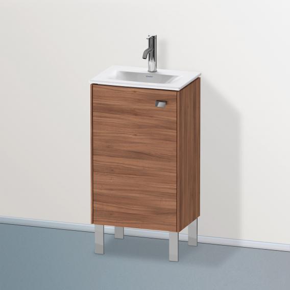 Duravit Brioso vanity unit for hand washbasin with 1 door nussbaum natur, Griff chrom