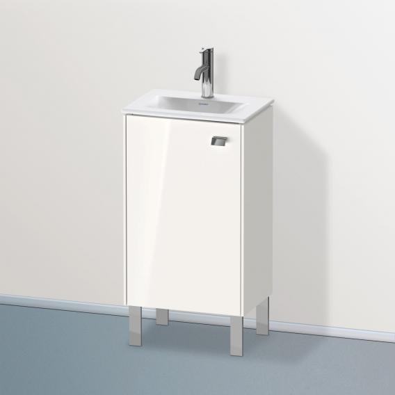 Duravit Brioso vanity unit for hand washbasin with 1 door weiß hochglanz, Griff chrom