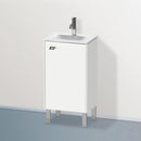 Duravit Brioso vanity unit for hand washbasin with 1 door weiß matt, Griff chrom
