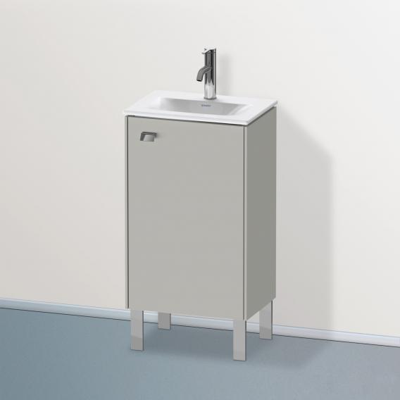 Duravit Brioso vanity unit for hand washbasin with 1 door betongrau matt, Griff chrom