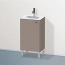 Duravit Brioso vanity unit for hand washbasin with 1 door basalt matt, Griff chrom