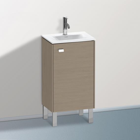 Duravit Brioso vanity unit for hand washbasin with 1 door eiche terra, Griff chrom