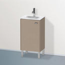 Duravit Brioso vanity unit for hand washbasin with 1 door leinen, Griff chrom