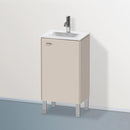 Duravit Brioso vanity unit for hand washbasin with 1 door taupe matt, Griff taupe matt