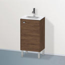 Duravit Brioso vanity unit for hand washbasin with 1 door nussbaum dunkel, Griff chrom