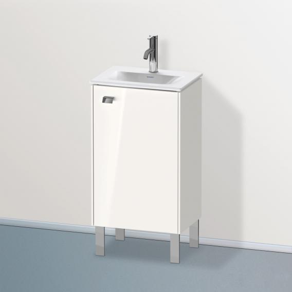 Duravit Brioso vanity unit for hand washbasin with 1 door weiß hochglanz, Griff chrom