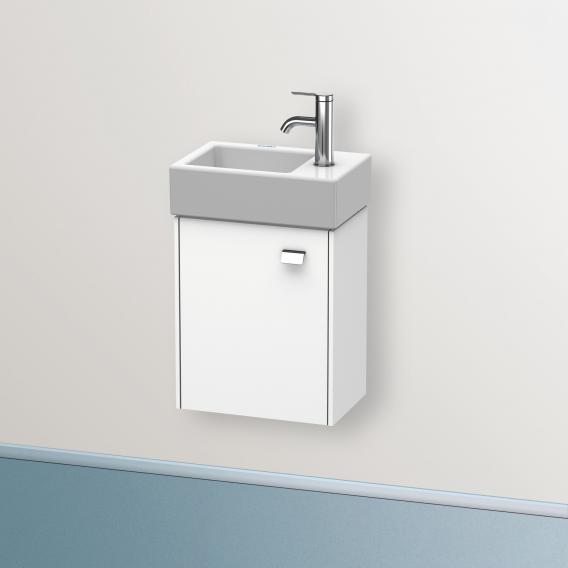 Duravit Brioso vanity unit for hand washbasin with 1 door weiß matt, Griff chrom