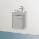 Duravit Brioso vanity unit for hand washbasin with 1 door betongrau matt, Griff betongrau matt