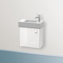 Duravit Brioso vanity unit for hand washbasin with 1 door weiß hochglanz, Griff weiß hochglanz