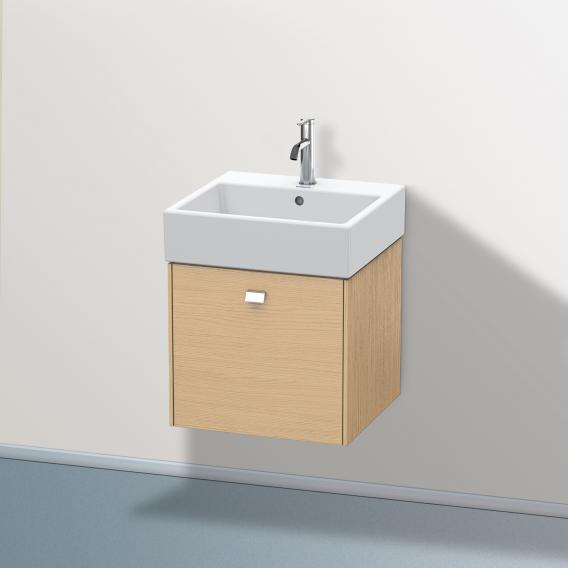 Duravit Brioso vanity unit with 1 pull-out compartment eiche natur, Griff chrom