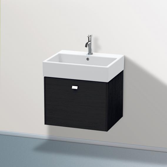 Duravit Brioso vanity unit with 1 pull-out compartment black oak, handle chrome