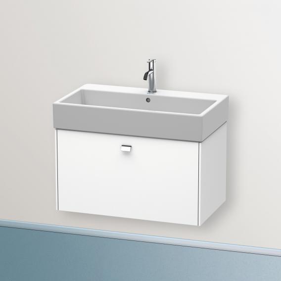 Duravit Brioso vanity unit with 1 pull-out compartment matt white, handle chrome