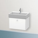 Duravit Brioso vanity unit with 1 pull-out compartment matt white, handle matt white