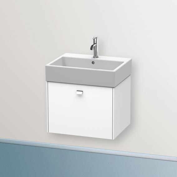 Duravit Brioso vanity unit with 1 pull-out compartment matt white, handle chrome