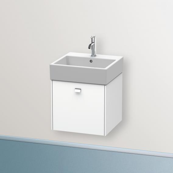 Duravit Brioso vanity unit with 1 pull-out compartment weiß matt, Griff chrom