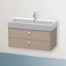 Duravit Brioso vanity unit with 2 pull-out compartments linen, handle chrome