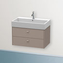 Duravit Brioso vanity unit with 2 pull-out compartments matt basalt, handle matt basalt