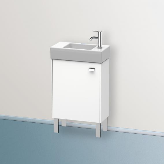 Duravit Brioso vanity unit for hand washbasin with 1 door weiß matt, Griff chrom