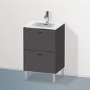 Duravit Brioso vanity unit for hand washbasin with 2 pull-out compartments