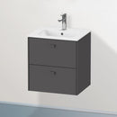 Duravit Brioso vanity unit Compact for hand washbasin with 2 pull-out compartments