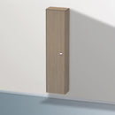 Duravit Brioso tall unit with 1 door eiche terra, Griff chrom