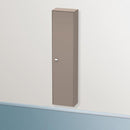 Duravit Brioso tall unit with 1 door basalt matt, Griff chrom