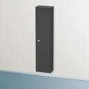 Duravit Brioso tall unit with 1 door graphit matt, Griff chrom