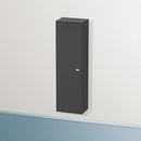 Duravit Brioso tall unit with 1 door graphit matt, Griff chrom