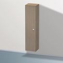 Duravit Brioso tall unit with 1 door eiche terra, Griff chrom