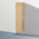Duravit Brioso tall unit with 1 door eiche natur, Griff chrom