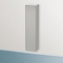 Duravit Brioso tall unit with 1 door betongrau matt, Griff chrom
